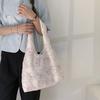 Stylish Sweet Large Capacity Shoulder Bag For Women Soft Fabric Floral Design