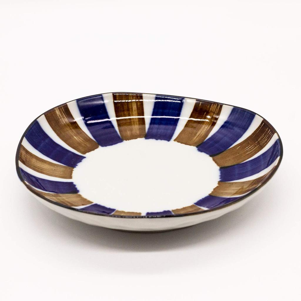 Servírovací talíř na nádobí Ichikyu Mino, průměr cca. 16cm, sada 5 ks, Sabijukusa, vyrobeno v Japonsku