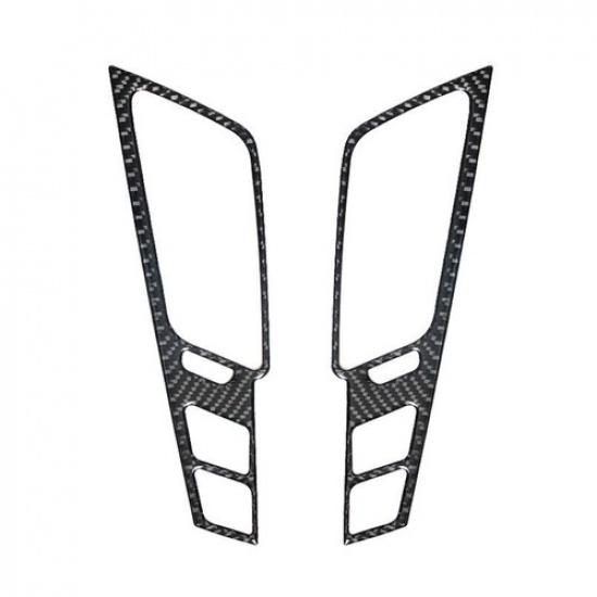 2Pcs Center Air Vent Cover Carbon Fiber Interior Trim Fits 2008-13 Cadillac CTS