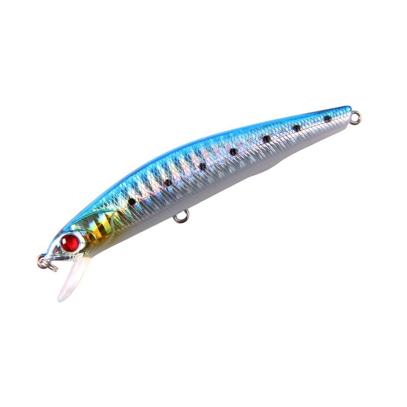 New Arrival LUTAC Plastic Fishing Hard Bait With 3D Lure Eyes Custom Slow Sinking Minnow Fishing Lure