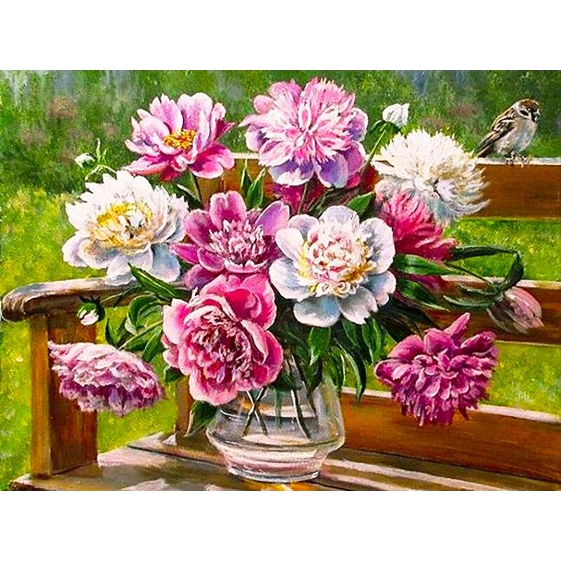 Neue 5D DIY Diamant Malerei Frische Blumen Diamant Stickerei Landschaft Kreuz Stich Volle Runde Bohrer Handwerk Wohnkultur Geschenk