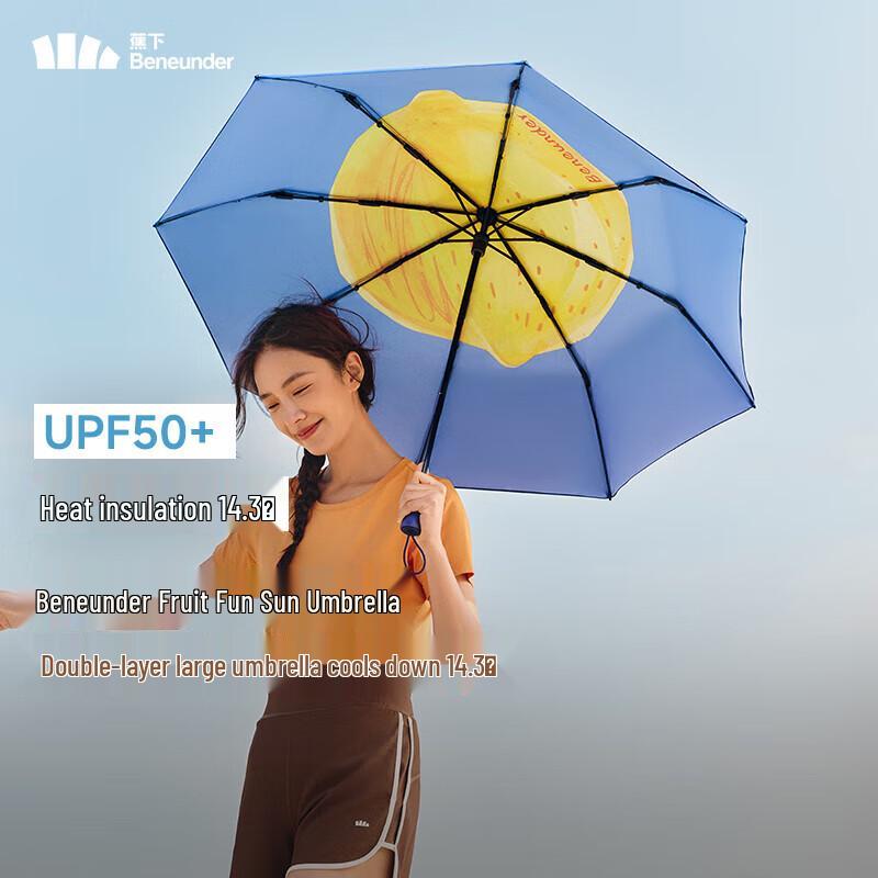 Beneunder Triple-Fold UV Protection Portable Sun Umbrella
