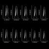 Alomd/Coffin/Square/Stilettos Fake Nail Tips,Clear Acrylic False Nail 10Sizes Press On Nail for DIY Nail Extensions