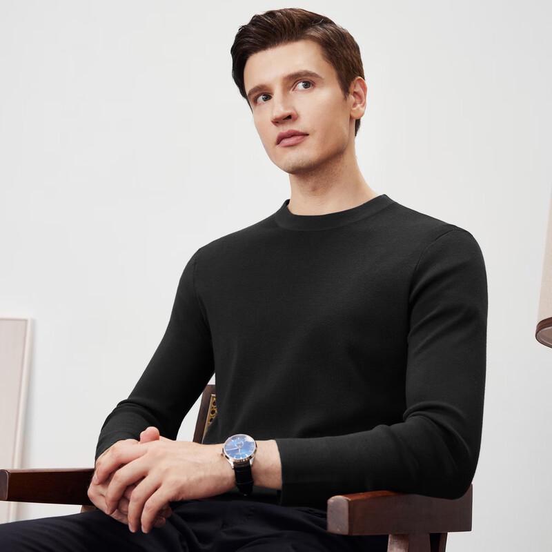 FIRS Men's Fine Wool Crew Neck Sweater