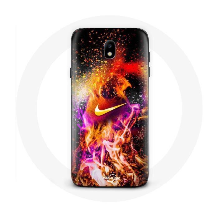 Coque - Maniacase - Samsung Galaxy J3 2017 - Souple - Colorée - Motif Nike