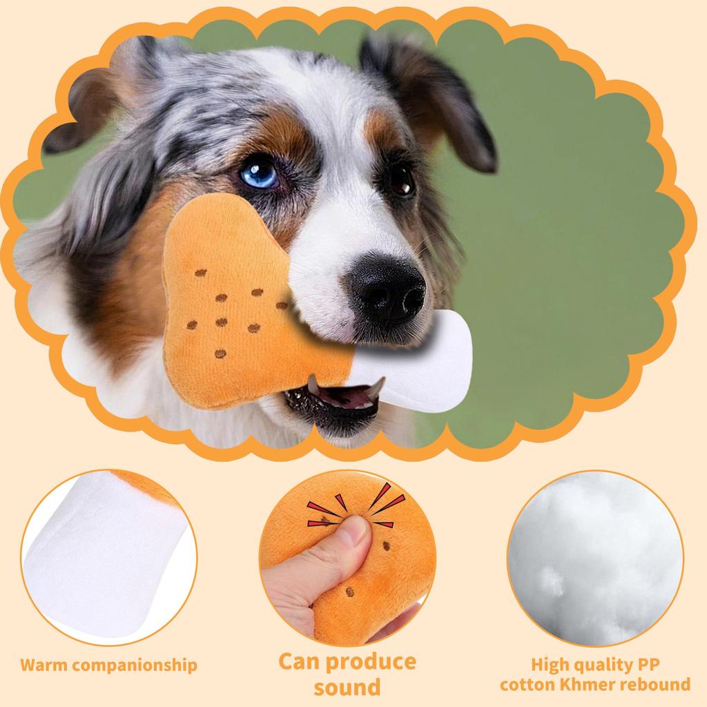 Plush Chicken Leg Toy: The Perfect  Companion For Pet