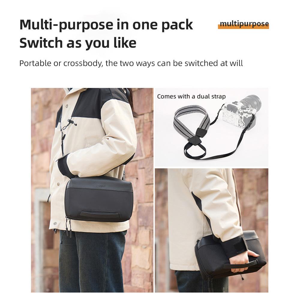 Cwatcun D123 4L Camera Bag Water-resistant Camera Sling Bag Photography Shoulder Bag with Shoulder