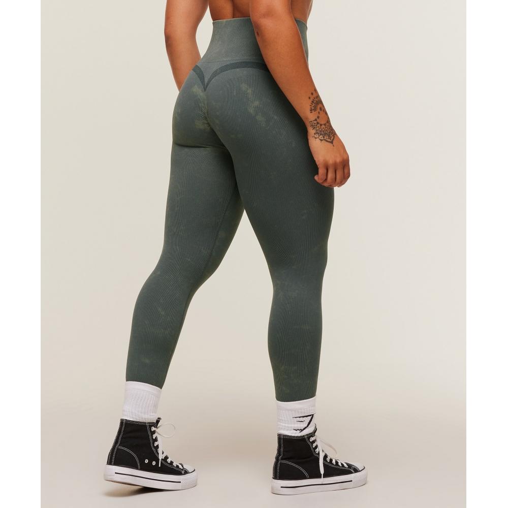 Gymshark Gains Seamless Legging Slate Teal Wash B9a1z Tbrd