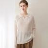 Kangbaolaisi Women's Cashmere Cable Knit Sweater - High-Quality, Versatile, Casual Base Layer