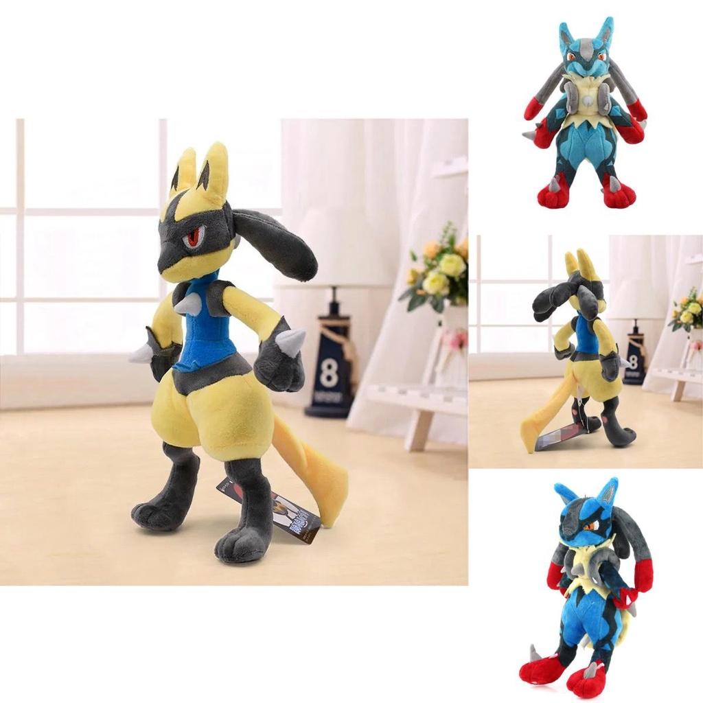 Peluche Lucario Luc Colorato Grande 12 Pollici Lucido per Bambini e Appassionati di Anime
