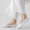 Women's Summer Thin Crew Socks - Low Cut, Non-Slip, Heel-less, Seamless Ice Silk, Pure Cotton, Solid Color.