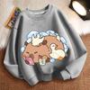 Niedlicher Capybara-Hoodie für Kinder, lässige langärmlige Jacke für Jungen und Mädchen Frühling und Herbst