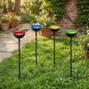 Ground Insert Butterfly Bath Bowl Rustproof Garden Rain Catcher  Yard Art Decor