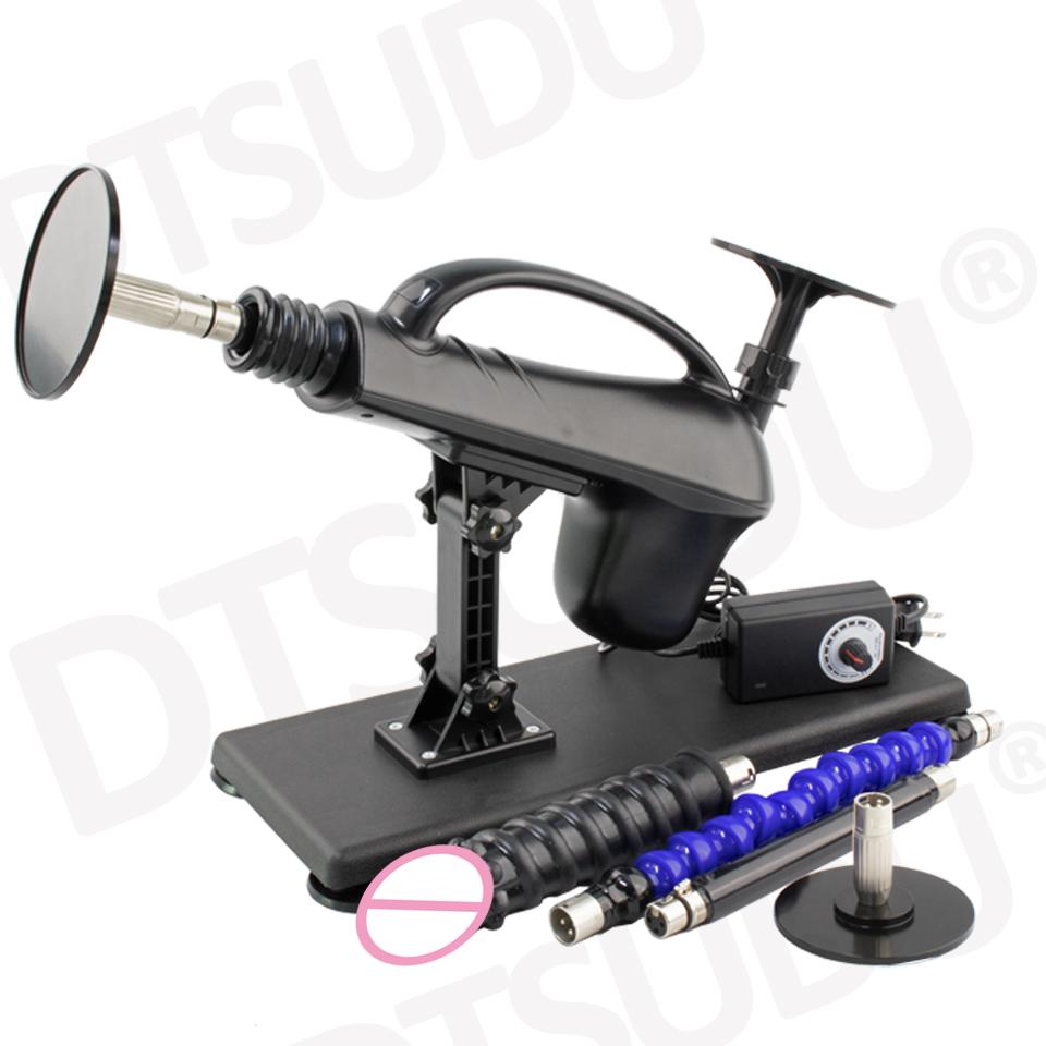 Portable Automatic Sex Machine with Different Dildos for Female Masturbation ,Pumping Gun for Couple ,Uniqu Sex Toy