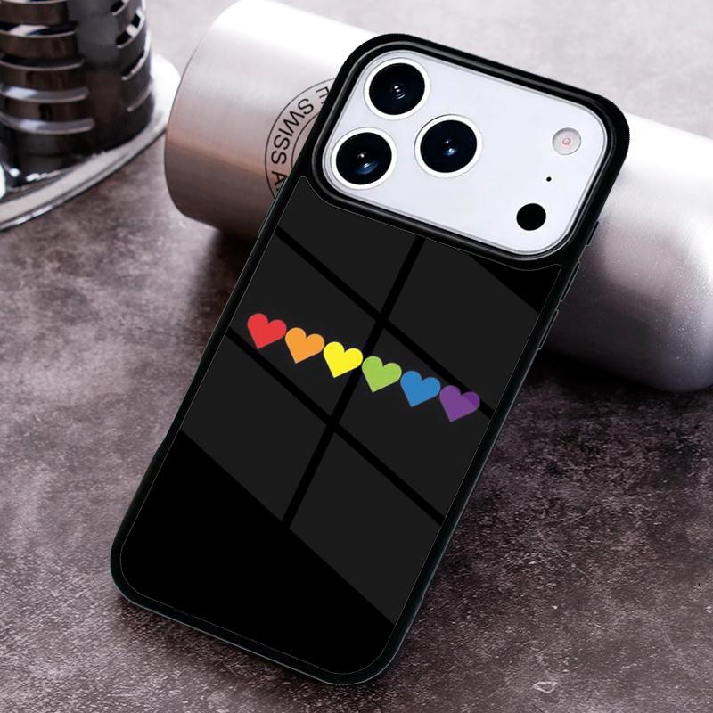Gay Pride Flag LGBT soft Phone Case for iPhone 17 16 15 Pro Max Air 14 13 12 11 Plus Shockproof Cover