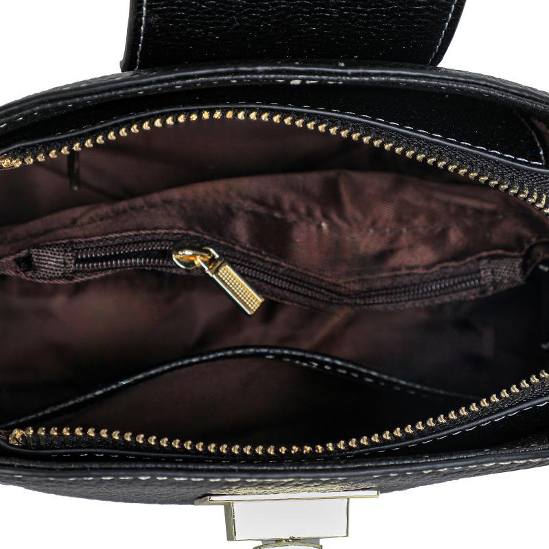 Fashionable Small Bag New Style of Internet Celebrity Shell Bag Genuine Leather Women's Crossbody Bag Fashionable and Versatile Shoulder Bag