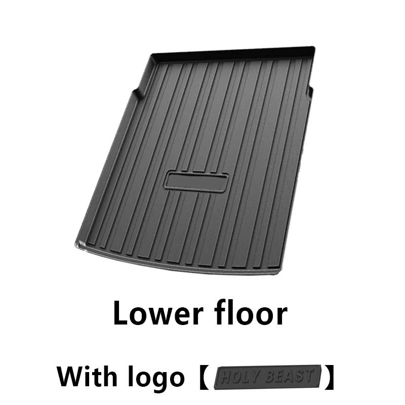 TPE Car Rear Trunk Mat For Haval F7 2024 2025 Shenshou Waterproof Rubber Material Trunk Pad Carpet Liner Interior Car Accesories