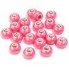 20 Stück Runde Harzperlen Keramikfarbe Beschichtet Farbe Großes Loch Lose Perlen Für Schmuckherstellung DIY Halskette Armband Ohrring Dekoration