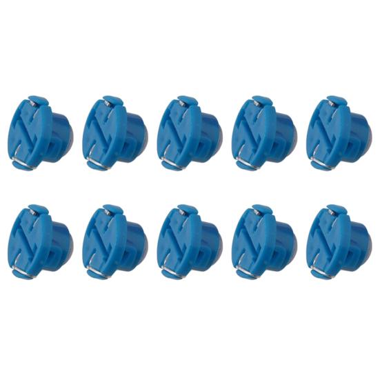 

10Pcs T3 LED 1SMD 12V Car Dashboard Indicator Light Interior Reading Lamp Bulbs синий