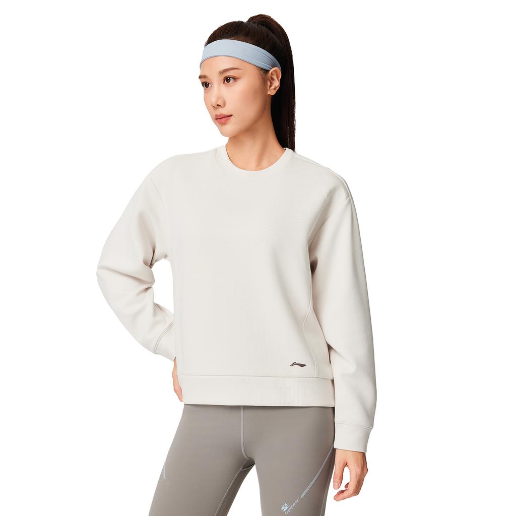 Li-Ning Soft Minimalist Versatile Hoodie Women tops AWDW080-2