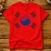 Oversized T-shirt Zomer Koreaanse Vlag Vrijetijds T-shirts Zuid-Korea Puur Katoen T-shirt Voor Unisex Klassiek Korte Mouw Top T-shirts