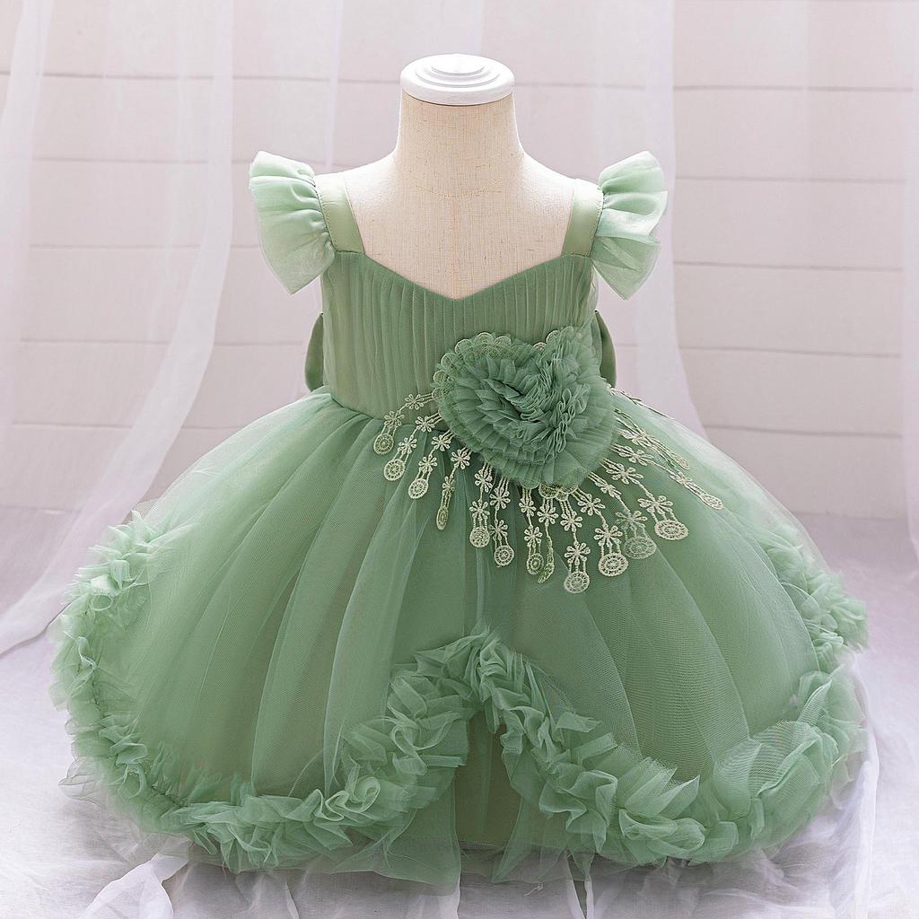 Infant Baby Girl Birthday and Wedding Mesh Dress for First Year