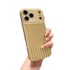 Fine Hole Vertical Pattern Light Column Shell for Apple 17PROMAX Mobile Phone Case Cooling Air Bag Anti-fall Shell Couple Mobile Phone Case