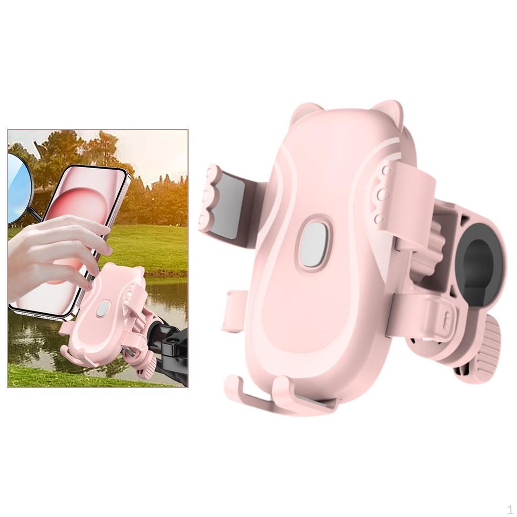 Bike Phone Holder Adjustable Angle Shockproof Stable Rotatable Motorcycle Mount for Mountain