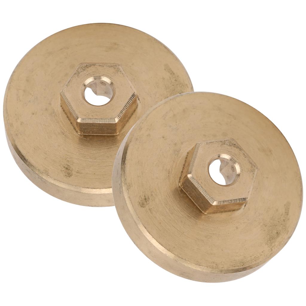 2pcs Brass Wheel Hub Counterweight Upgrade Accessories Fit for Axial SCX24 1/24 RC Car