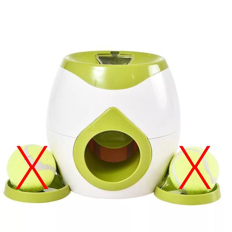 2-in-1 Automatic Pet Feeder and Tennis Ball Launcher, Training Reward Machine for Dogs