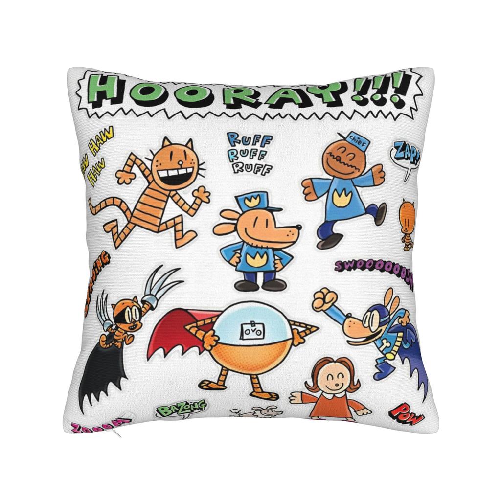 Dog Man Comic Pillow Cover Accessories Printing Cushion Cover Decor  Pillow Case Cover Seat Multiple Sizes