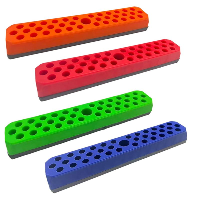 43 Holes Magnetic Hex Bit Holder Organizer For 1/4Inch Screwdriver Bit Storage Organizer Toolboxes Drill Bit Storage Box