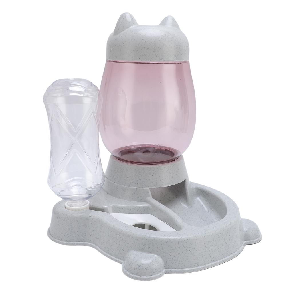 Distribuitor Automat de Apă pentru Animale de Companie cu Bol Multifuncțional Capacitate Mare Set Hrănitor și Adăpător