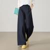 ESE-Y Women's Titanium Cotton High-Waist Wide-Leg Pants