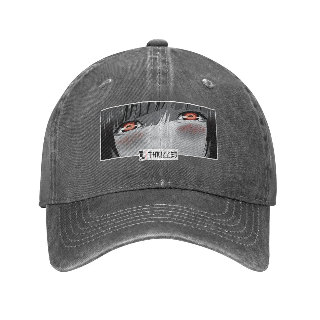 Fashion Thrilled Anime Eyes Stare Japanese Cozy Unisexga Panel Baseball Cap Hat Cap Unisex