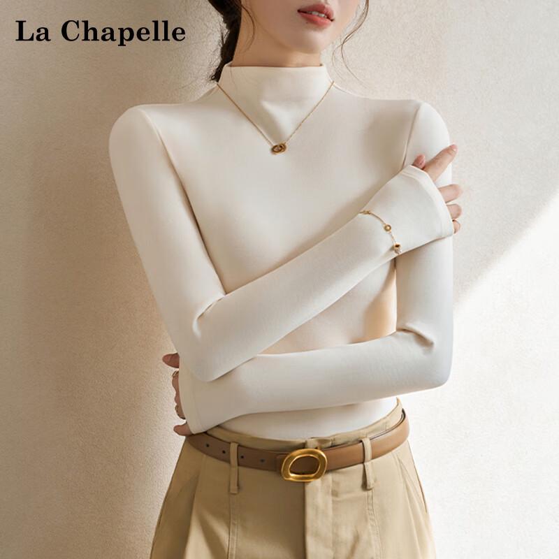 

La Chapelle Women s Velvet-Feel Warm Semi-High Neck Top XL