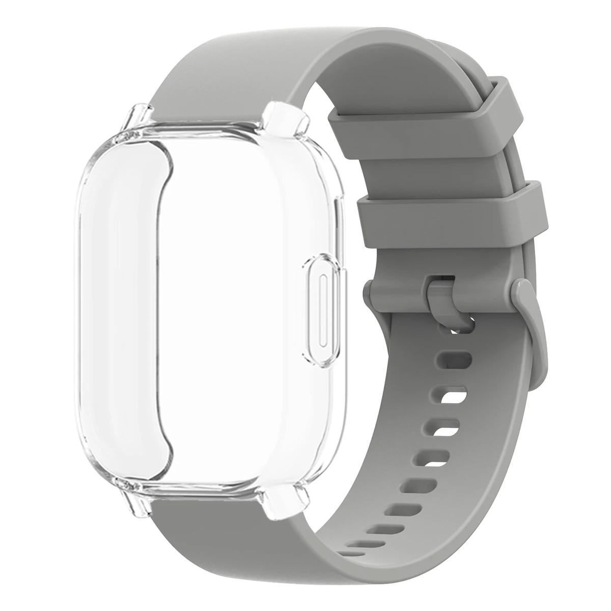 

Силиконовый ремешок+Защитный чехол Для Xiaomi Redmi Watch 5 active/5 Lite Полное покрытие экрана ТПУ-оболочка и дышащий мягкий спортивный ремешок for Watch 5 Active
