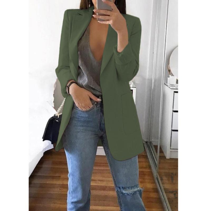 Blazers Coats for Women Elegant Casual Clothing Autumn Winter Shoulder Pads Business Suit Vintage Ladies Jackets Fashion