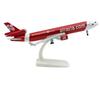 Avions à l'échelle 20CM Airasia MD-11 Modèle d'avion en métal avec base à roues Cadeau de collection Par Souvenir d'aviation Cadeau Hobby