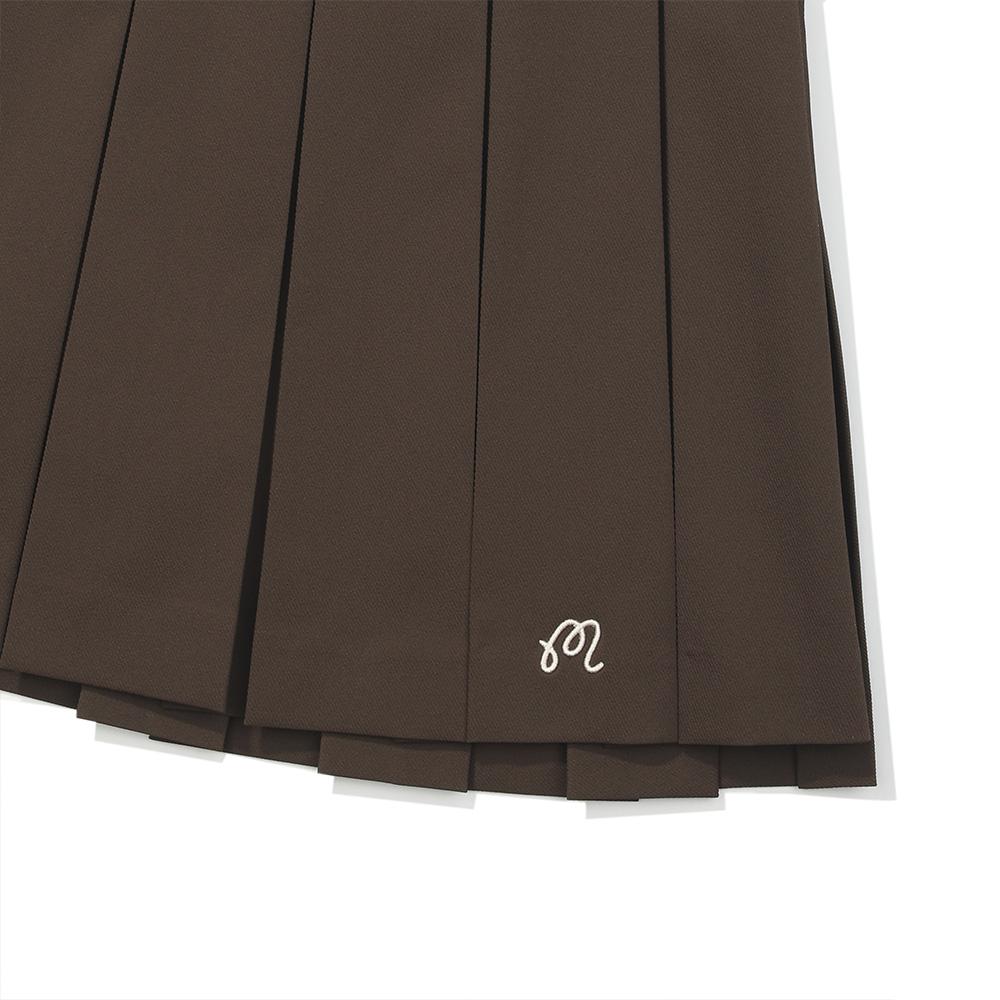 MALBON GOLF Double Pleated Skirt Brown (Woman)