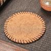 Handwoven Coir Tea Coaster Heat-Resistant Natural Bristle Mat for Teapot Cups Rustic Palm Fiber Pad for Tea Ceremony Absorbent Eco-Friendly