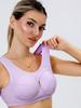 Women High Support Adjustable Strap Breathable Seamless Comfort Cotton Bra Home Outdoor Wear