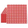 20Pcs Classic Vintage Plaid Checkered Printed Disposable Dinner Napkin Paper Birthday Wedding Party Decoration