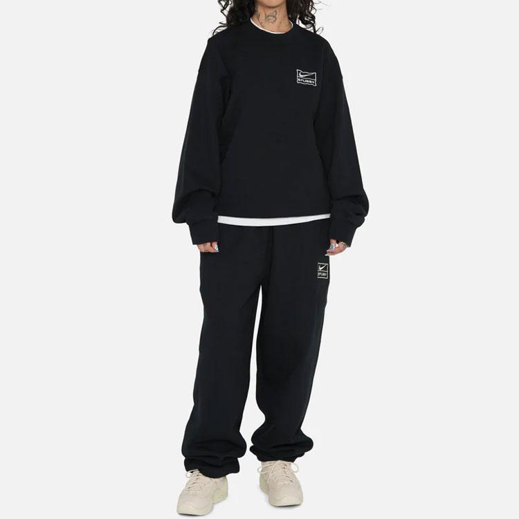 Nike X Stussy – Verwaschene Jogginghose (Asiatische Größen) Schwarz (SS23) Unisex Streetwear DO5297-010