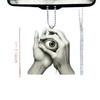 Whimsical Vintage 2d Acrylic Eye Car Pendant For Beautiful Interior Car Decoration