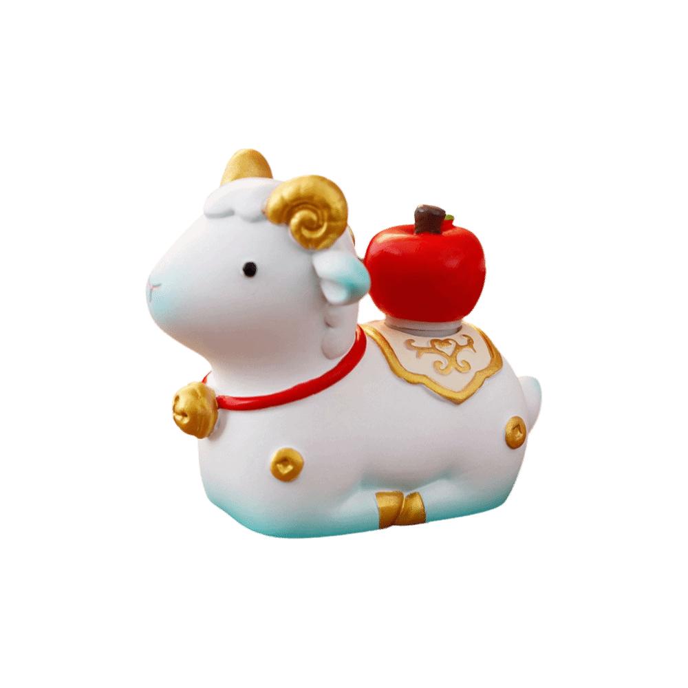 Year of the Sheep Zodiac Sheep Mascot Cute Creative Table Decor Festival Desktop Figurine Tabletop