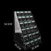 Scaffale Supermercato in Acrilico con Porta Prezzo Espositore Penne Negozio Cancelleria Portapenne Matita Penna Neutra Scala Scaffale Pagoda