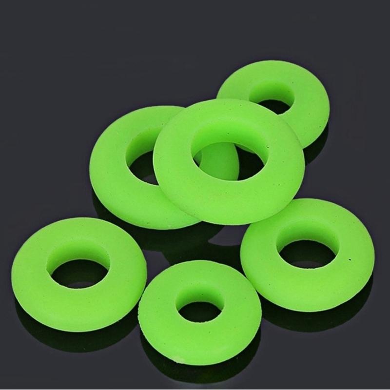100pcs Silicone O Rings Retaining Clip Fishing Rod Protector Stopper Elastic Rod Stop Rings Fishing Accessory