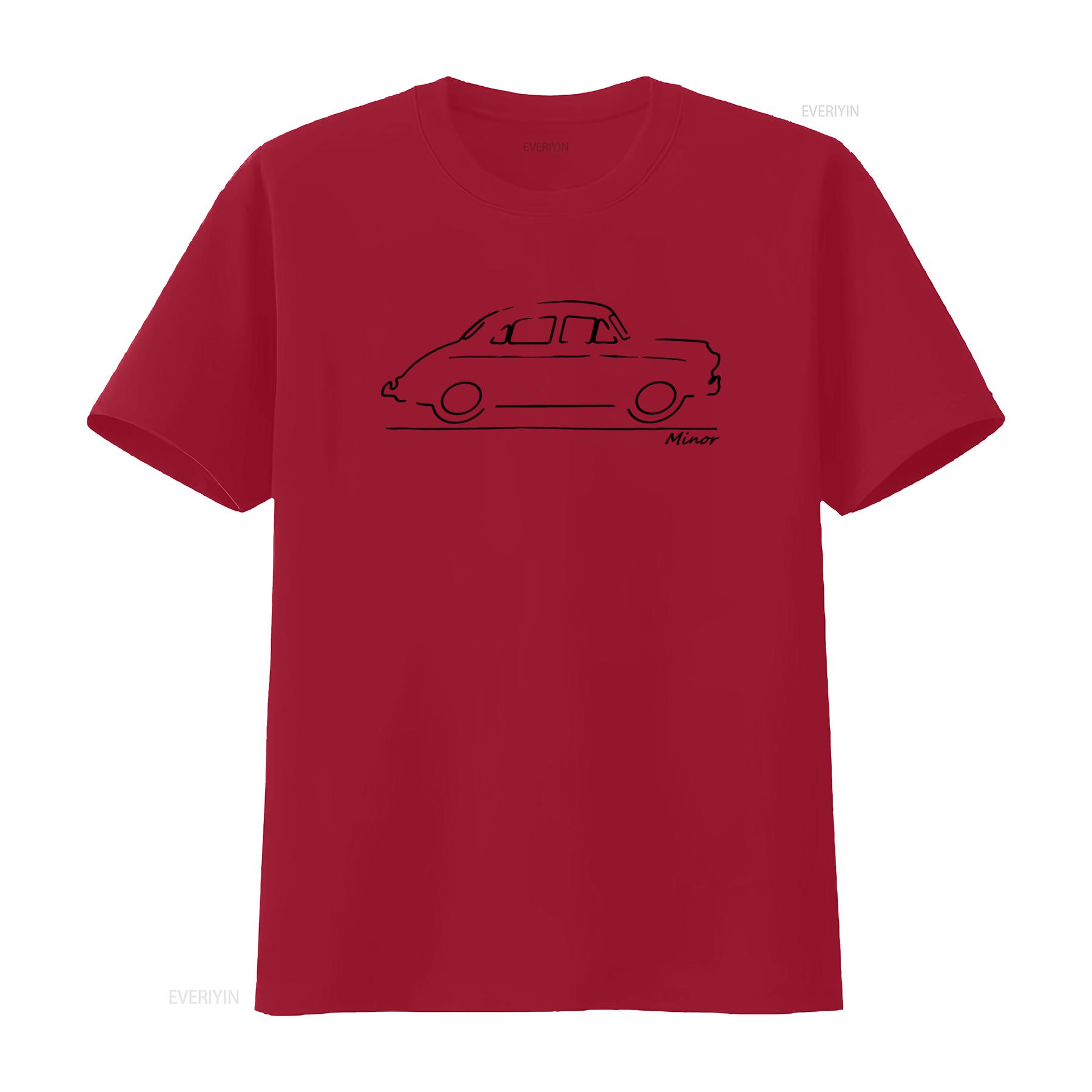 

Unique Original Art Sketch Classic Car Morris Minor T Shirt for Lovers vintage Washed Unisex streetwear Slightly Comfortable S
