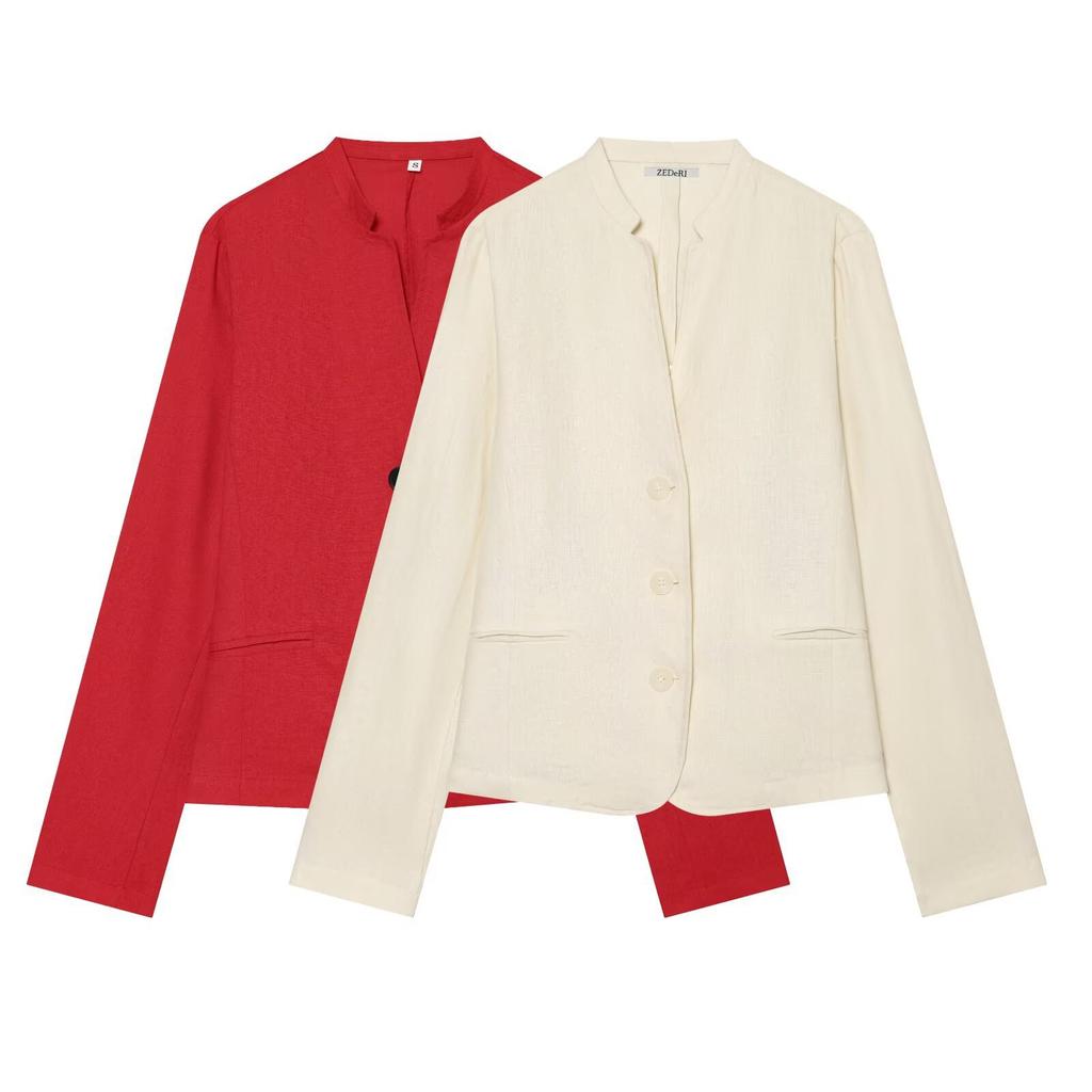 The new autumn fashionable versatile solid color loose casual blazer 7018304